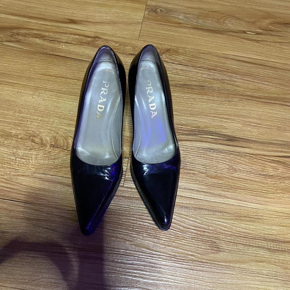 Prada Glossy Black Heels